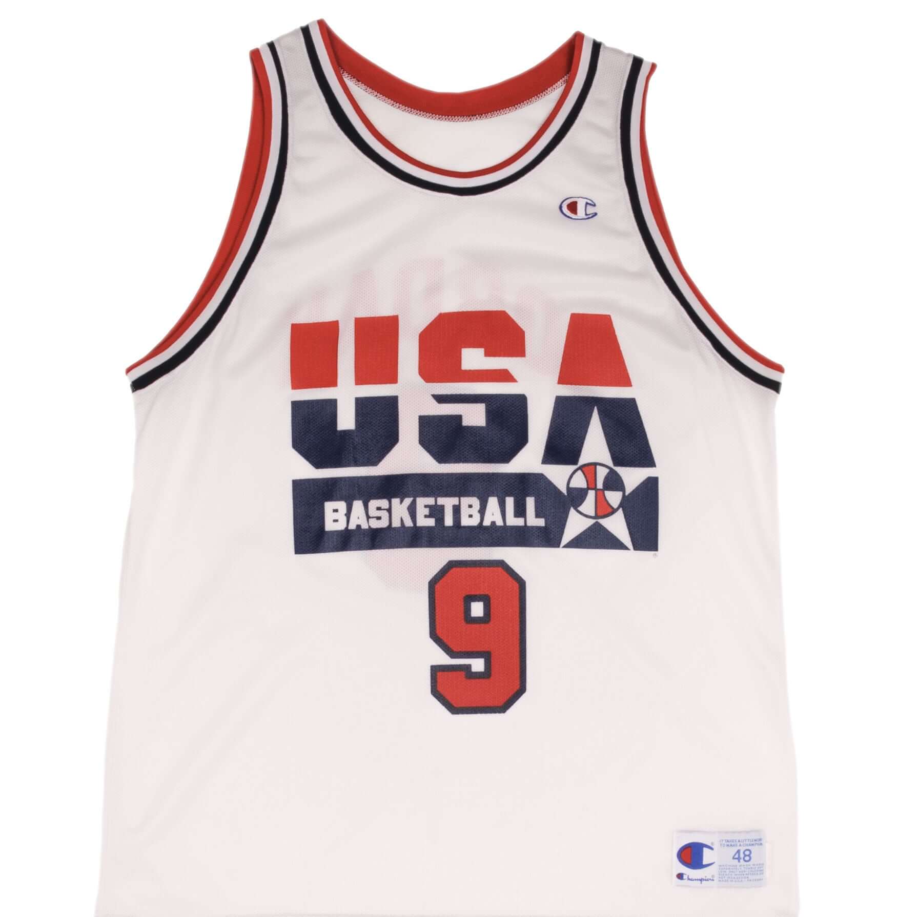 Vintage Champion USA Basketball Michael Jordan 1990s Jersey - Size 48 - Authentic Made in USA - Perfect for NBA Fans, Collectors & Retro Sports Fashion