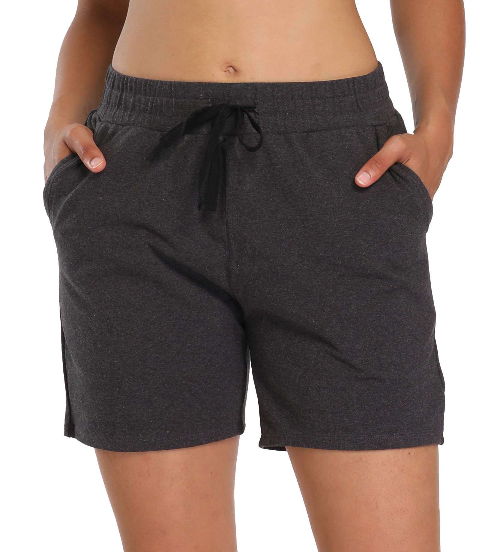 LastFor1 Women's Bermuda Shorts - Athletic Active Yoga Lounge Workout Gym Jogger Running Shorts with Deep Pockets - Perfect for Yoga, Gym, Running & Casual Wear