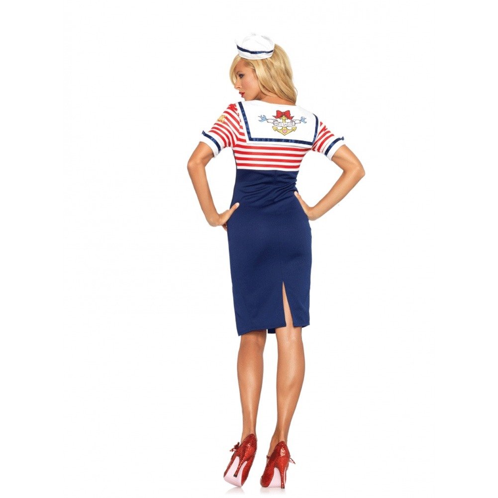 Leg Avenue Women's Deckhand Diva Costume - Sexy Sailor Outfit for Halloween, Cosplay & Theme Parties | Perfect for Costume Events & Role Playing