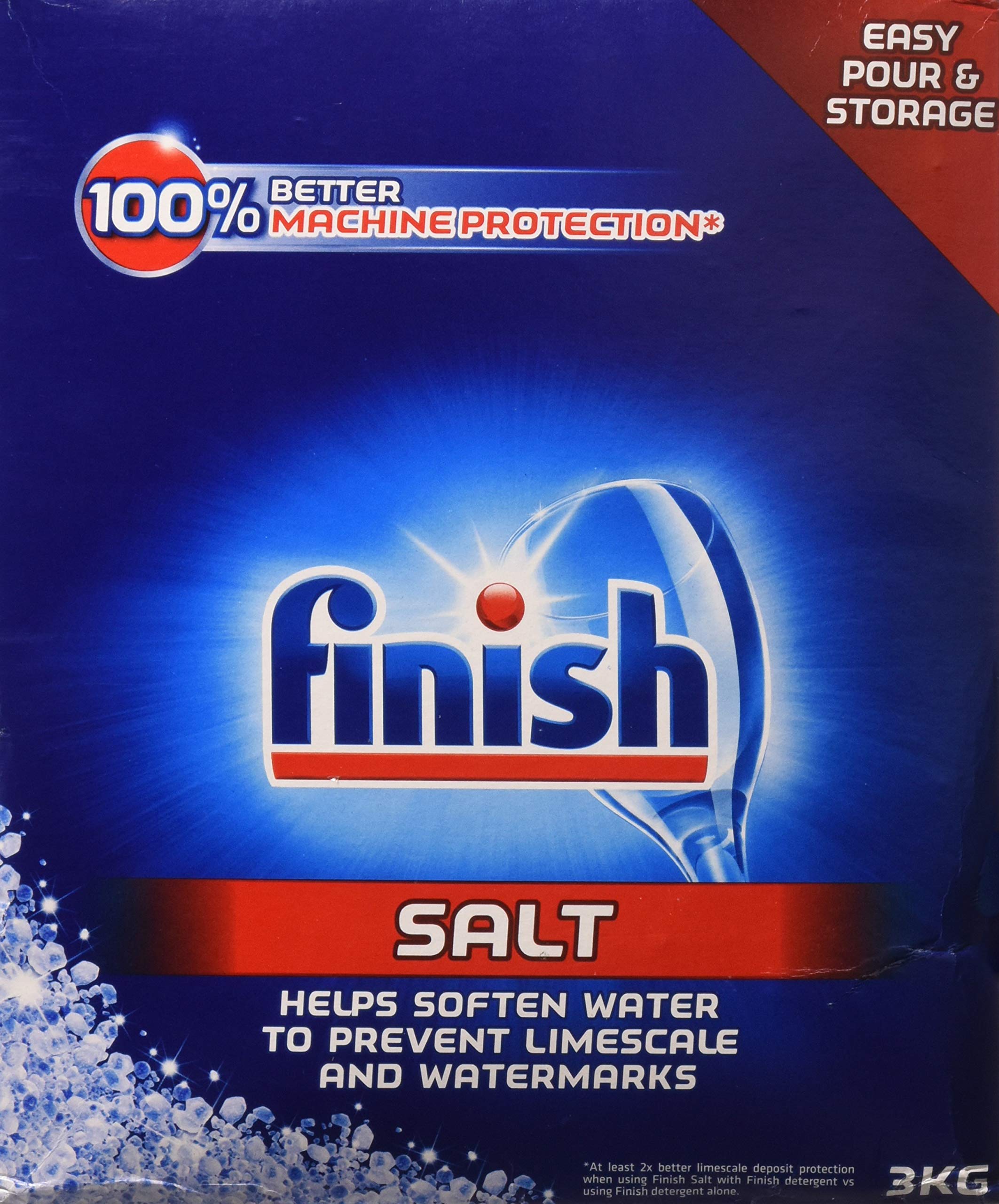 Finish Dishwasher Water Softener Salt - 6.6 lbs for Bosch & Other Dishwashers | Prevents Limescale & Improves Cleaning Performance | Ideal for Hard Water Areas & Daily Dishwashing