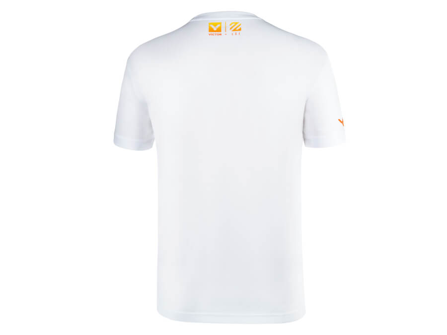 Victor T LZJ301 Unisex Badminton T-Shirt - Breathable Quick-Dry Sports Shirt for Men & Women [White] | Perfect for Badminton, Tennis, Gym & Casual Wear