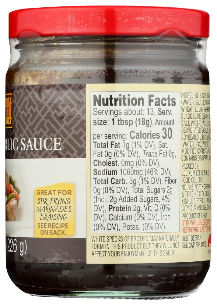 Lee Kum Kee Black Bean Garlic Sauce - 24 Pack (8 Oz Each) - Premium Stir Fry Sauce for Asian Dishes, Marinades & Cooking at Home