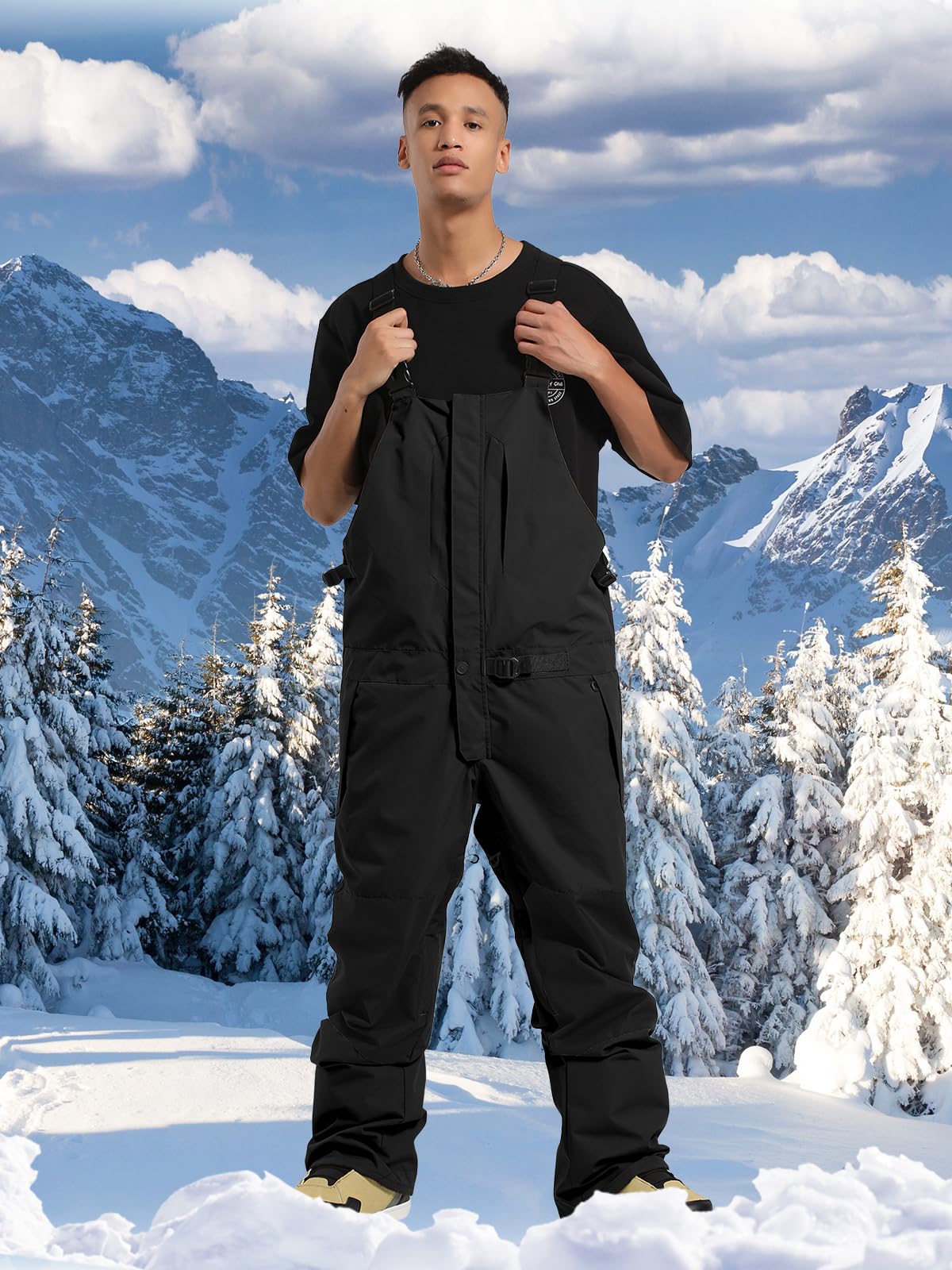 **Men's & Women's Insulated Waterproof Snowboard Bibs - Breathable Ski Pants Overalls for Winter Sports & Outdoor Activities**    *(Perfect for Snowboarding, Skiing, Hiking & Cold Weather Adventures)*