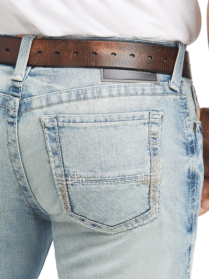 Ariat Men's M7 Rocker Stretch Stirling Stackable Straight Leg Jean Shasta - Comfortable Work & Casual Denim Pants for Ranch, Riding & Everyday Wear