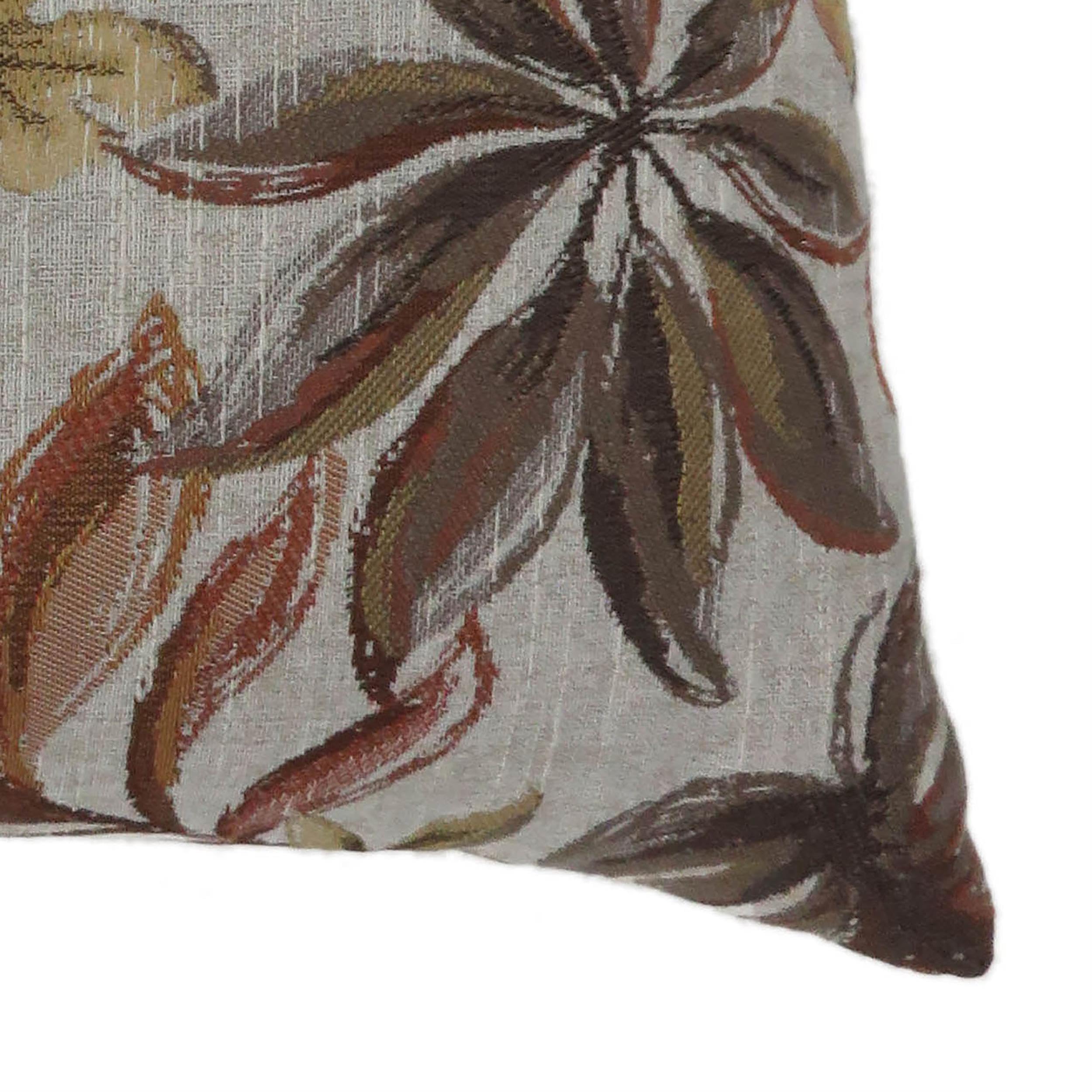 Furniture of America Corelle Fabric Large Red Throw Pillow Set of 2 - Perfect for Sofa, Bed & Home Decor