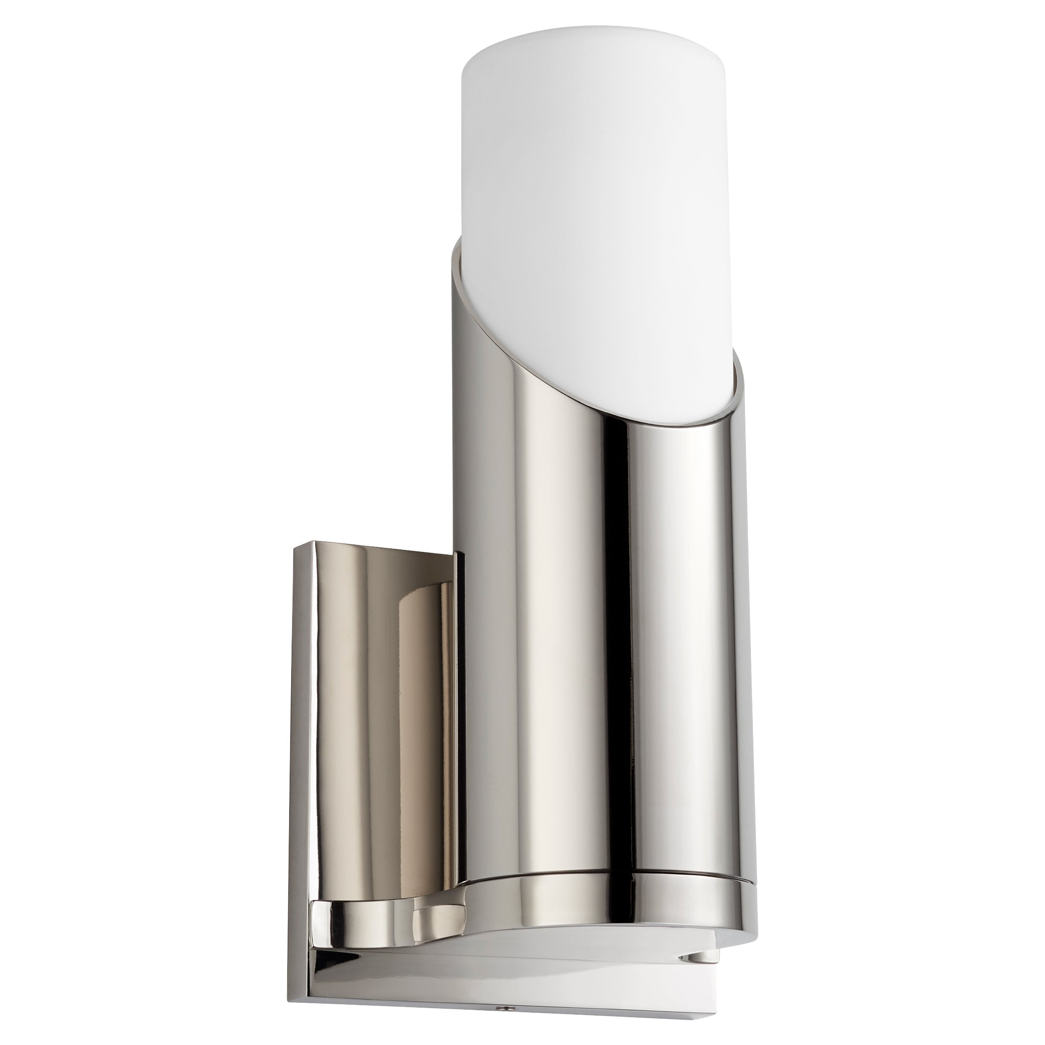 Oxygen Ellipse 3 567 220 Modern Wall Sconce Light Fixture in Polished Nickel Finish - Perfect for Bedroom, Living Room, and Hallway Lighting