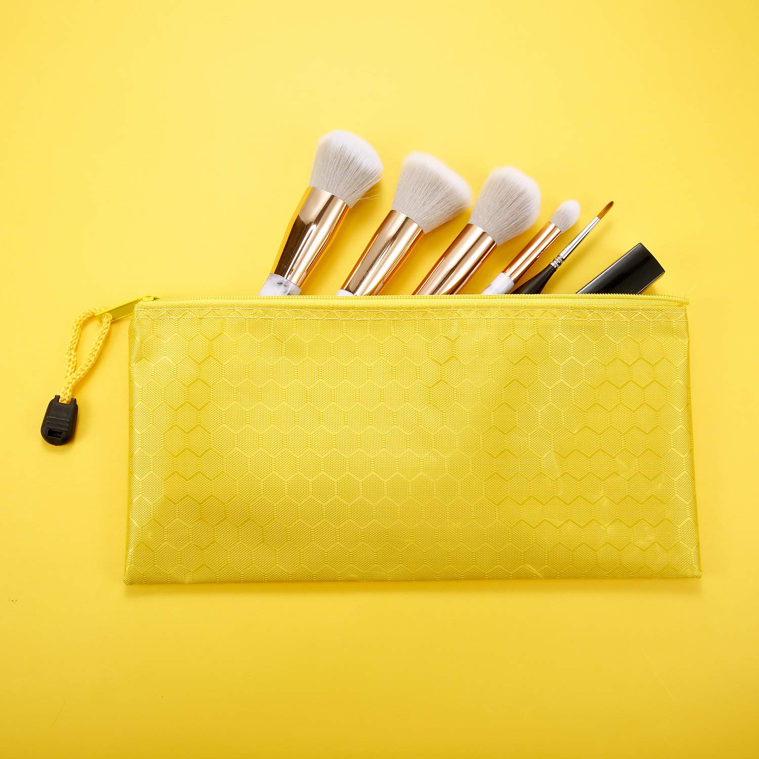 JOVITEC 12-Piece Waterproof Zipper Pencil Pouch Set - Multi-Purpose Cosmetic Makeup Bag, Office School Supplies Organizer & Travel Accessories Storage - Perfect for Students, Professionals & Travelers