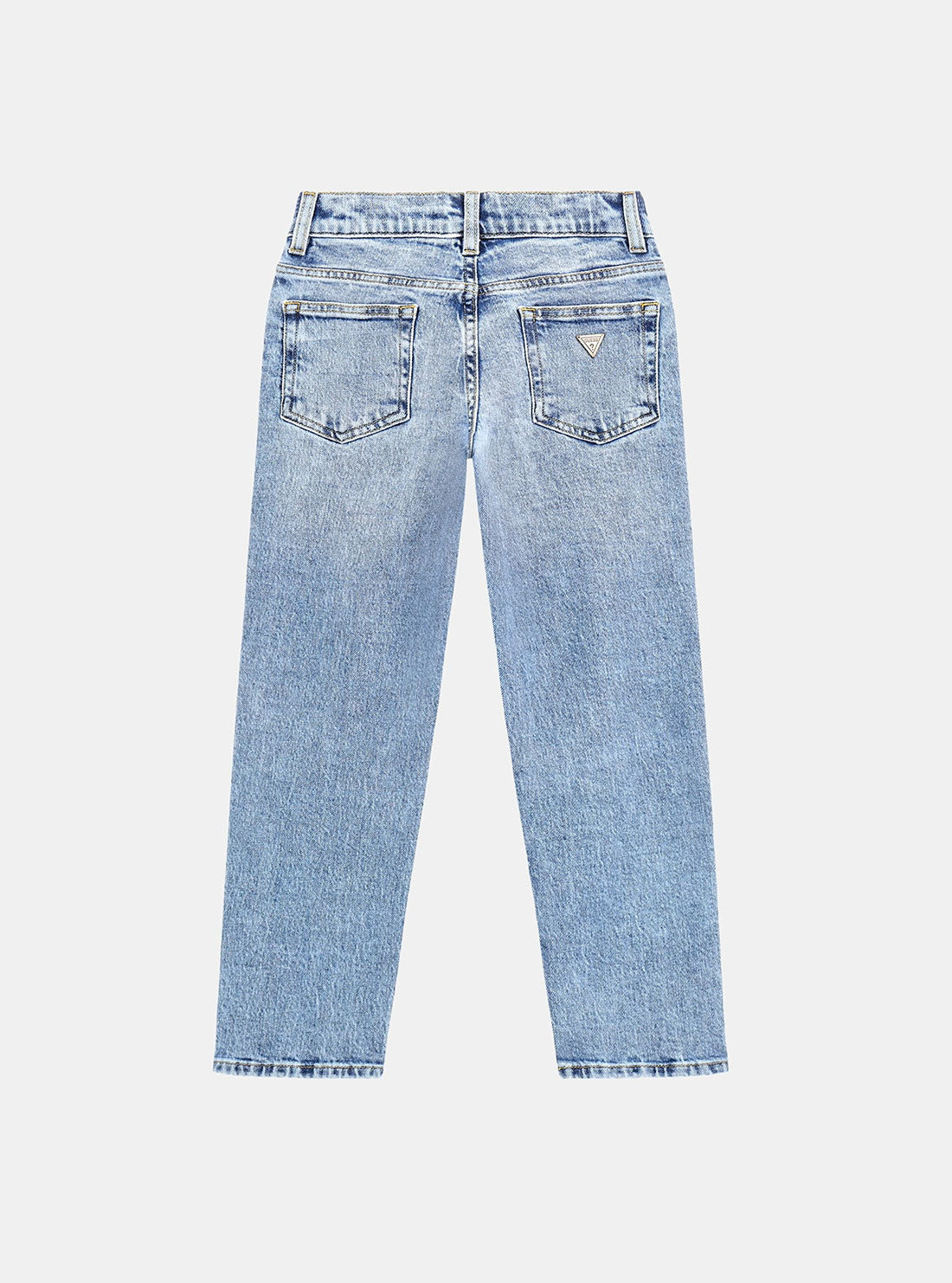 Blue Denim Straight Leg Pants for Men & Women - Size 7 to 16 - Classic Fit Jeans for Casual Wear, Office, and Everyday Outfits