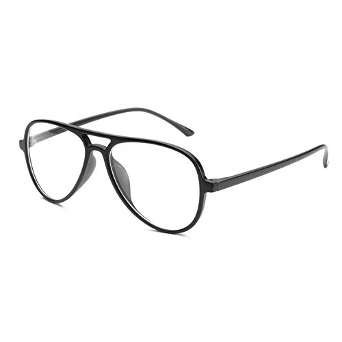Black Myopia Glasses for Men & Women - Non-Prescription Nearsighted Glasses for Fashion & Eye Comfort | Perfect for Daily Wear, Work, and Screen Time