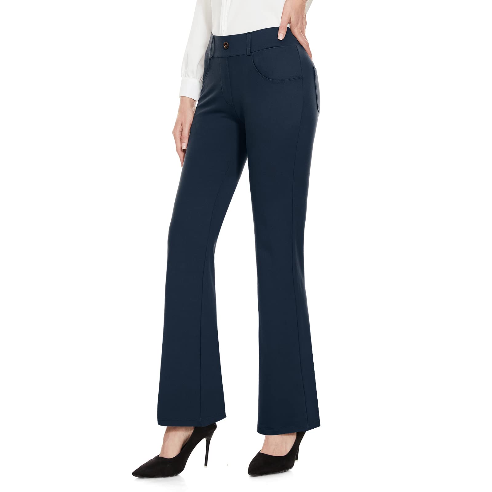 M MOTEEPI Women's High Waisted Yoga Dress Pants - 31