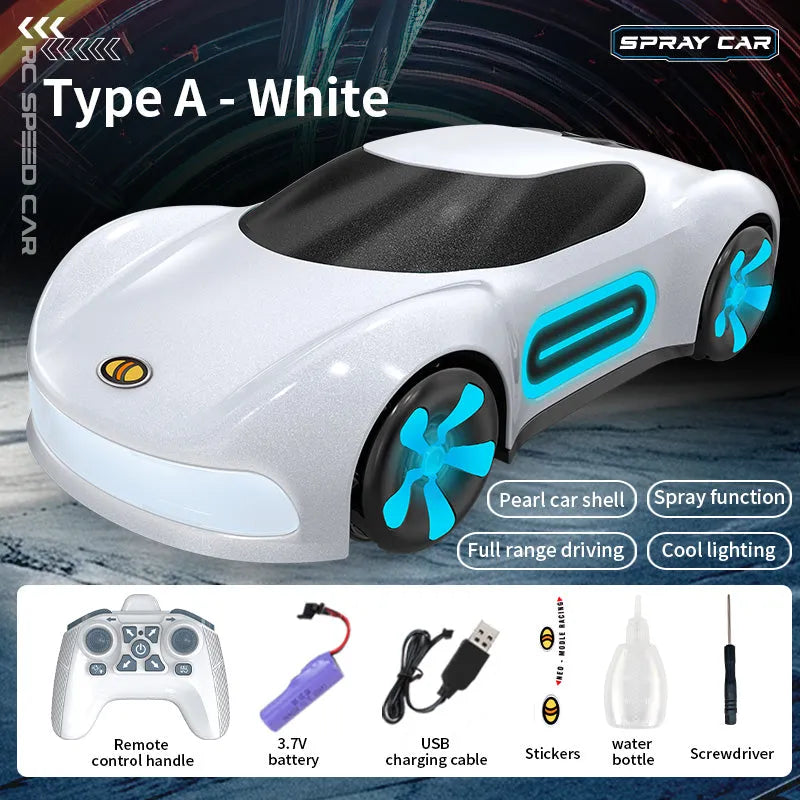 JJRC Q206 2.4GHz RC Car - Futuristic Concept Remote Control Vehicle with LED Lights & Music Play, Ready-to-Run (RTR) - Perfect for Indoor Racing, Kids Birthday Gifts & STEM Learning Toys