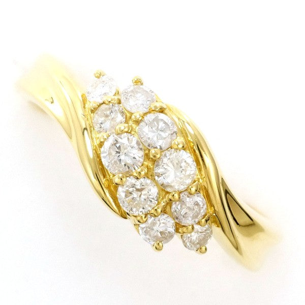 18K Yellow Gold Diamond Ring for Women - Elegant Solitaire Engagement Wedding Band - Perfect for Proposals, Anniversaries & Special Occasions