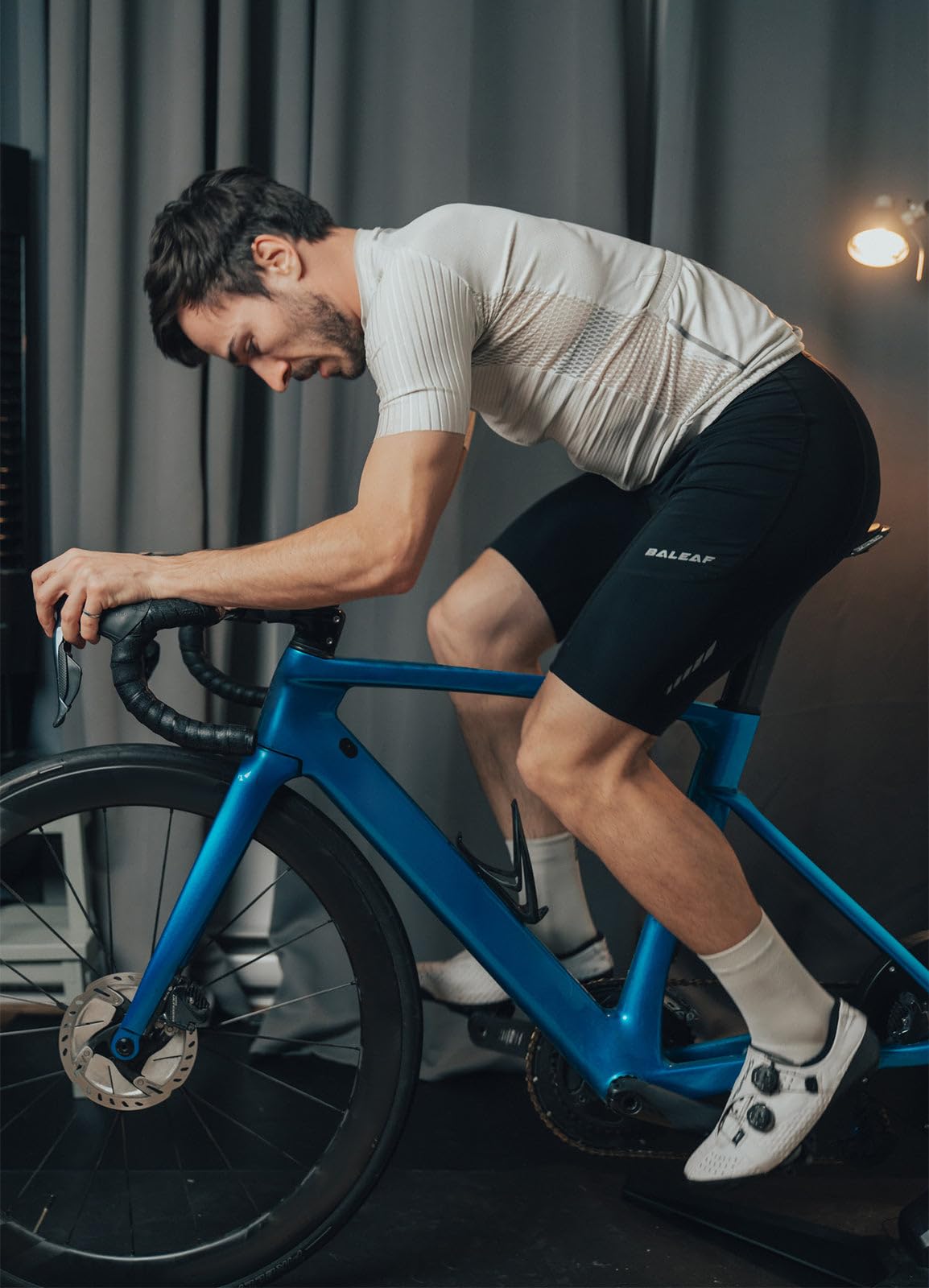 BALEAF Men's Padded Cycling Shorts with UPF 50+ & Pockets - Comfortable Bike Tights for Road & Mountain Biking - Perfect for Long Distance Rides and Outdoor Sports