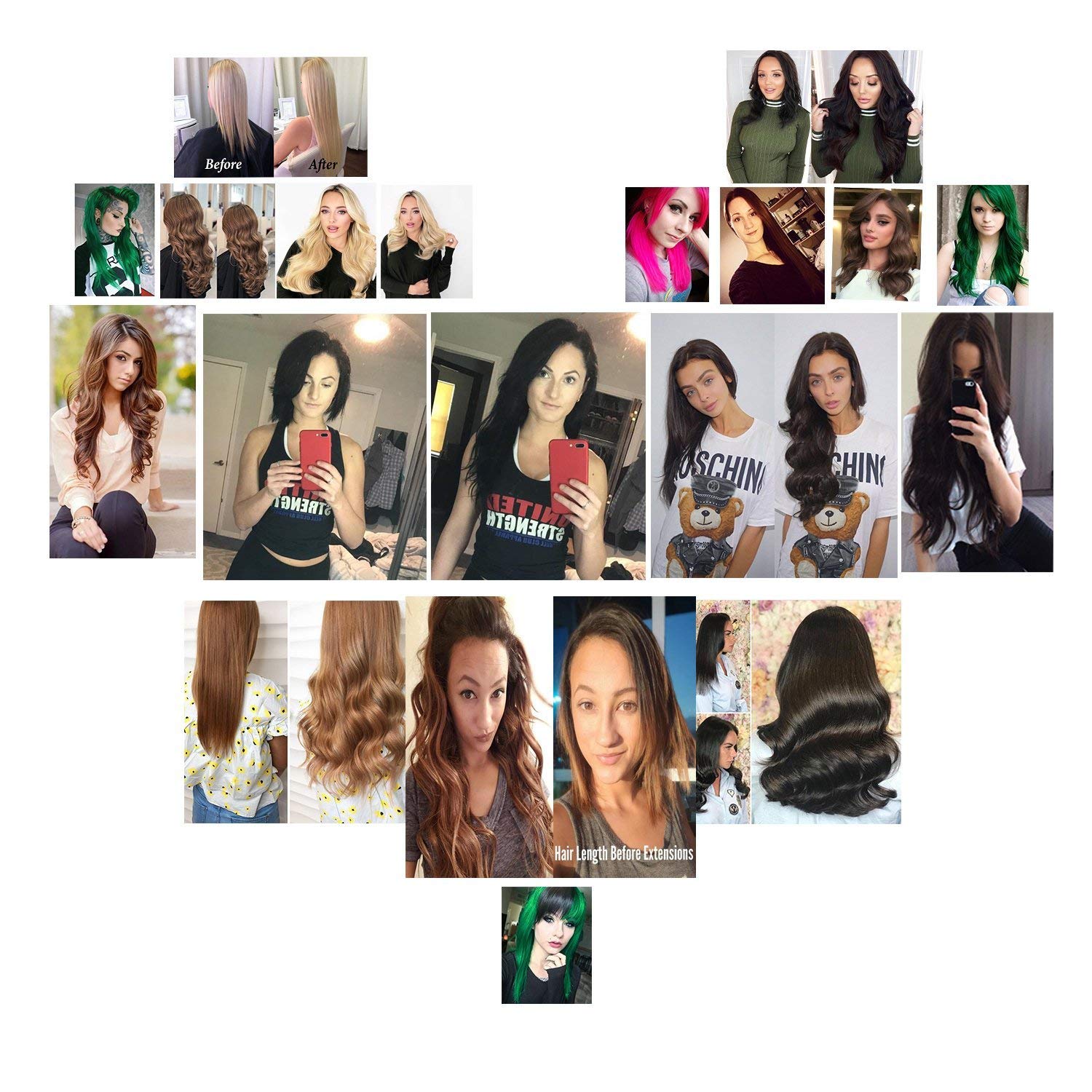 Premium 22-Inch Medium Brown Clip-In Hair Extensions – 100% Remy Human Hair, Silky Straight, Double Weft (70g, 7 Pieces) for Women | 8A Brazilian Quality | Perfect for Daily Wear, Parties, Weddings & Special Occasions
