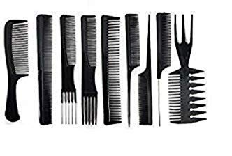 BOXO Professional Hair Comb Set for All Hair Types - Styling & Detangling Comb Kit for Salon & Home Use - 65g Black (Pack of 1) - Perfect for Hairstyling, Blowouts & Daily Hair Care
