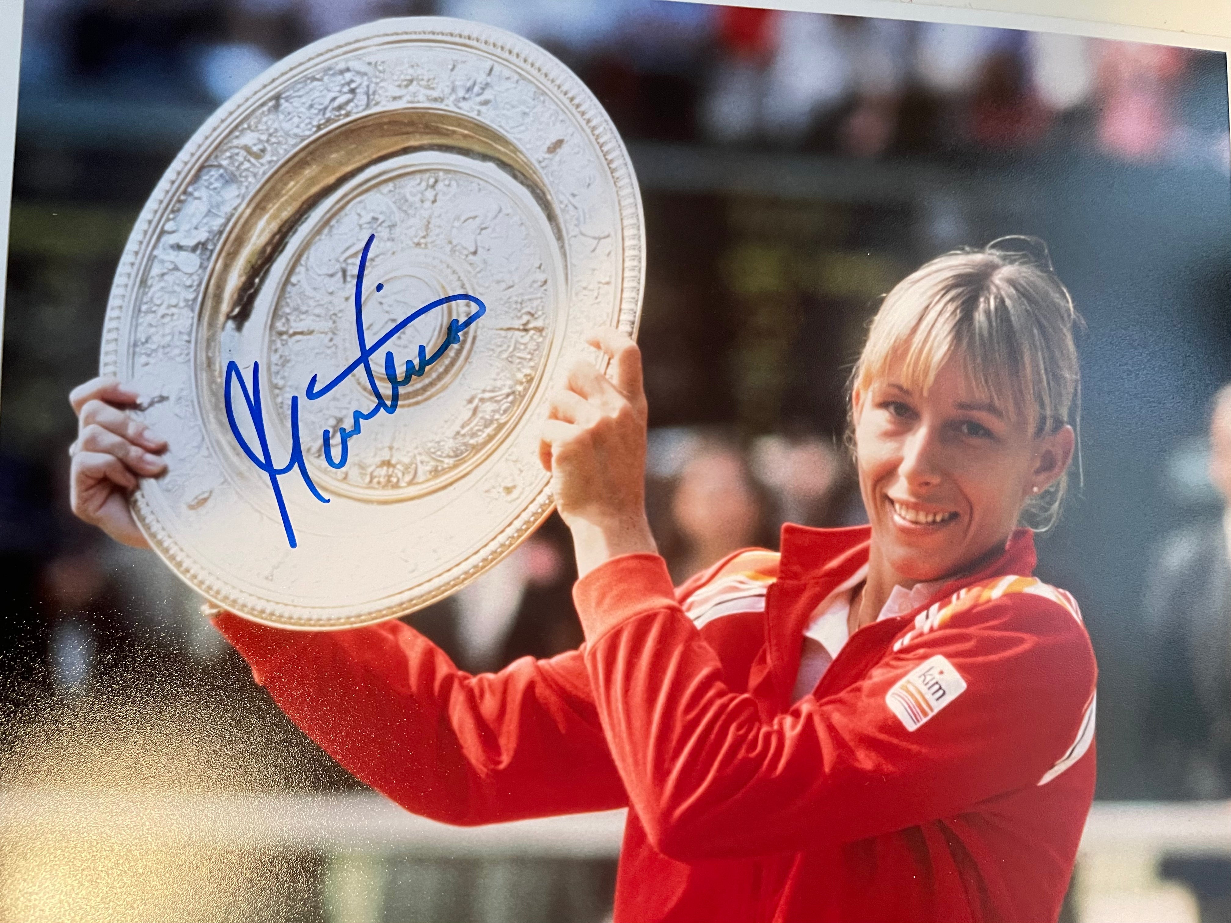 Martina Navratilova Signed Tennis Memorabilia - Rare Autograph with COA - Perfect for Tennis Fans & Sports Collectors - Great Gift for Wimbledon Enthusiasts