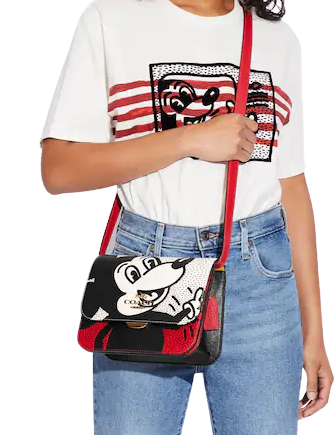 Coach Disney Mickey Mouse X Keith Haring Brynn Crossbody Bag - Stylish Mini Shoulder Purse for Women, Perfect for Parties, Travel & Everyday Use