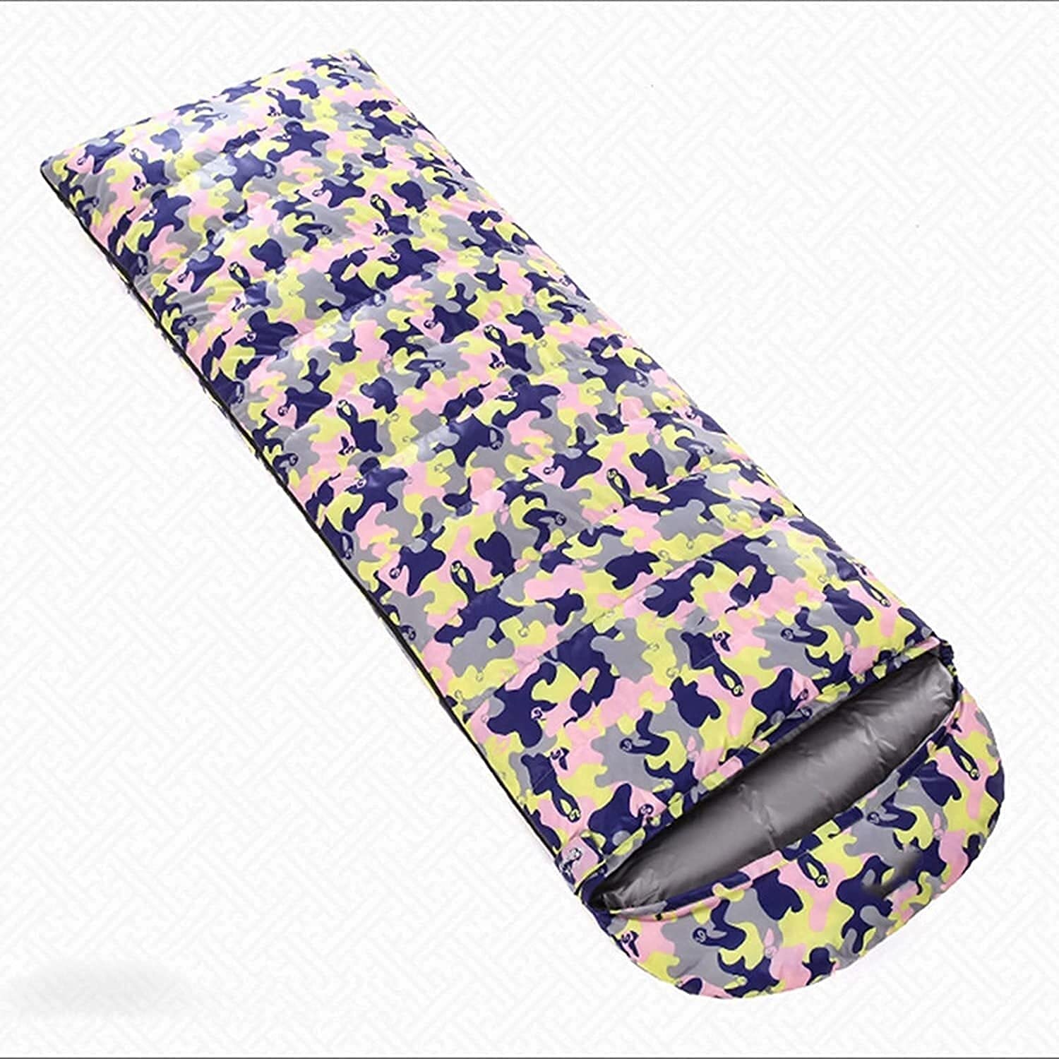 Waterproof Adult Sleeping Bag for Cold Weather - Lightweight Camouflage Camping & Backpacking Gear for Outdoor Hiking, Travel & Indoor Use
