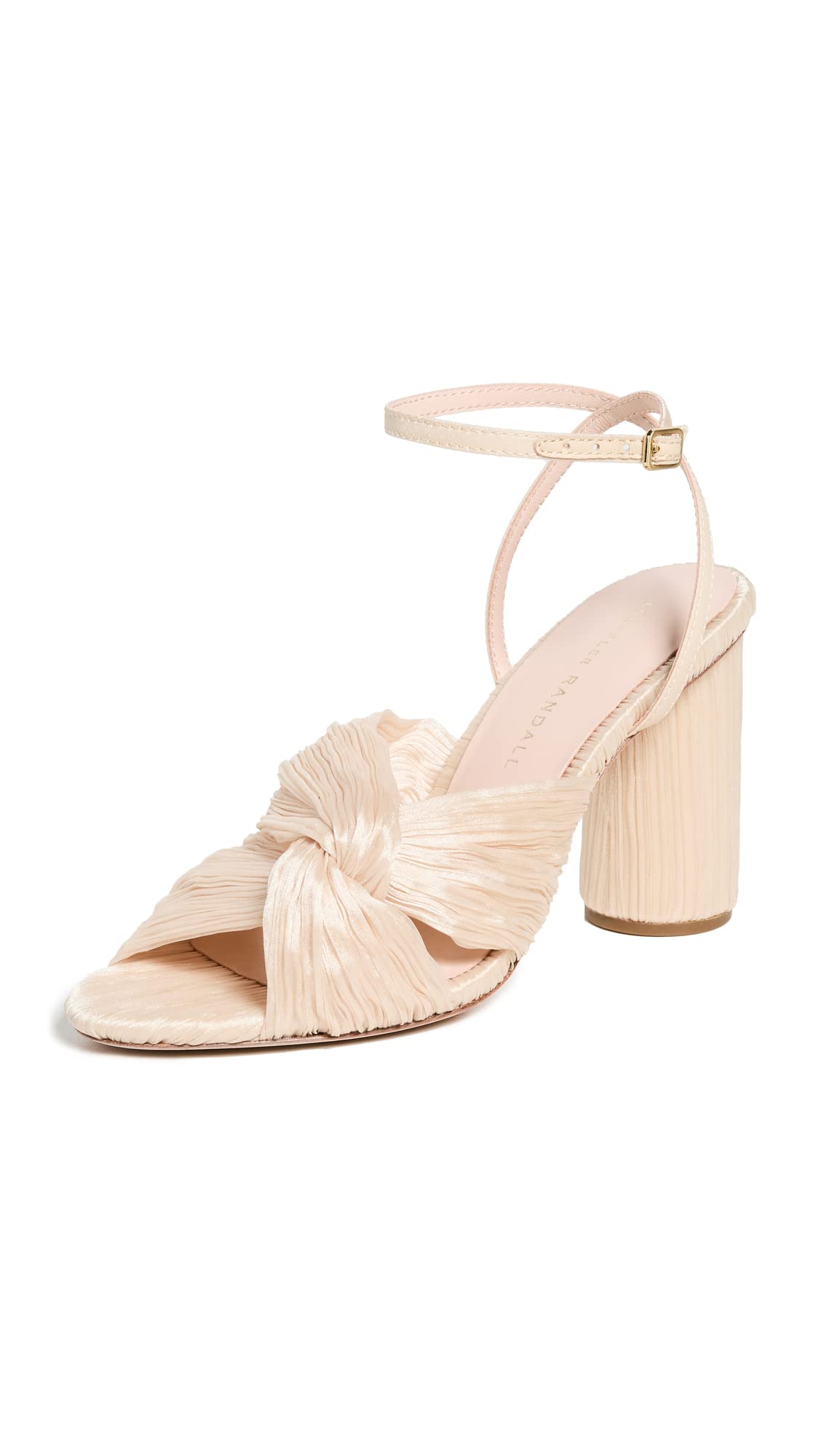 Loeffler Randall Women's Reed Pleated Twist Sandals - Comfortable Summer Dress Sandals for Weddings, Beach Vacations & Casual Outings