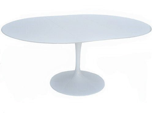 Extendable Tulip Dining Table - Modern Expandable Round Table for Small Spaces - Perfect for Dining Room, Kitchen & Apartment Living