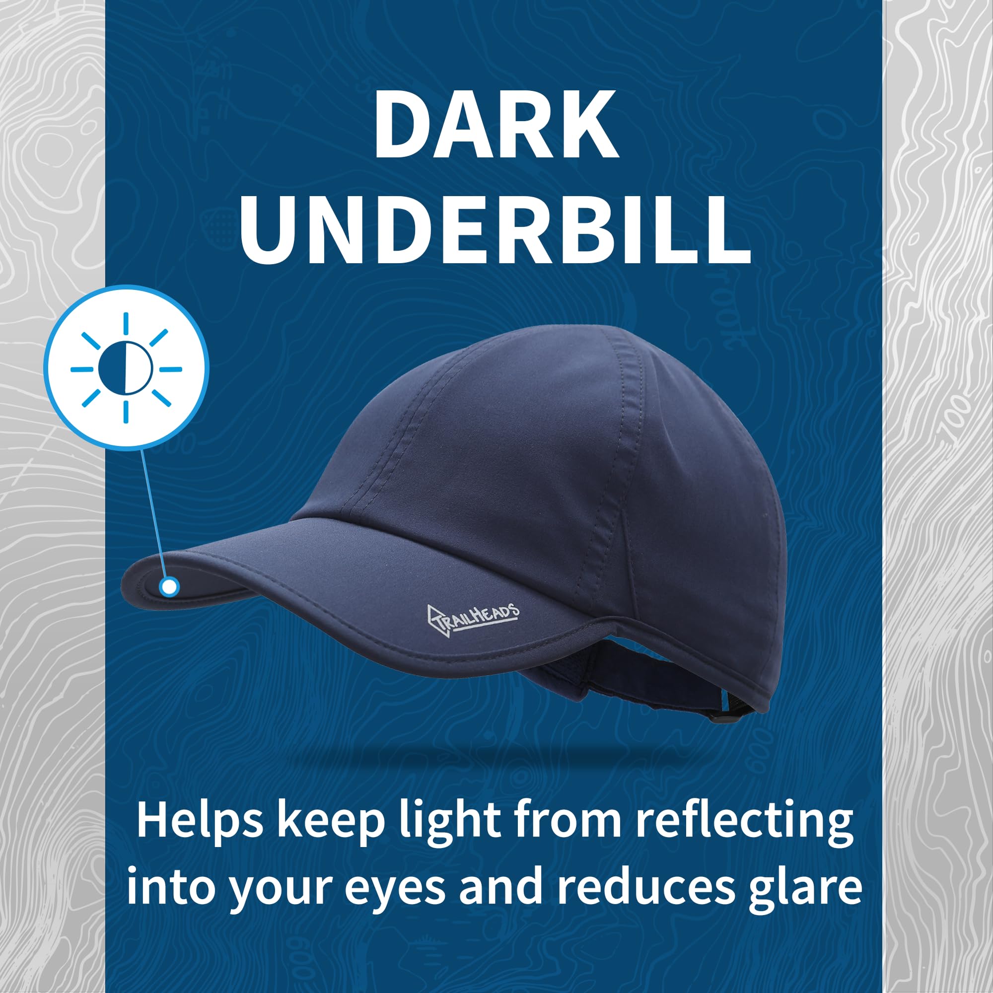 TrailHeads Women's Running Hat with UV Protection UPF 50+ - Lightweight Breathable Sun Hat for Outdoor Activities, Jogging, Hiking & Beach - Adjustable Sports Cap for Summer