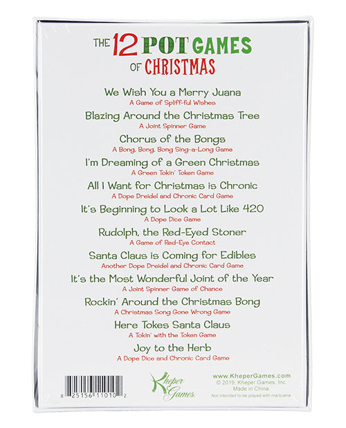 12 Pot Games of Christmas - Fun Holiday Party Games for Family & Friends - Perfect for Christmas Gatherings & Festive Celebrations