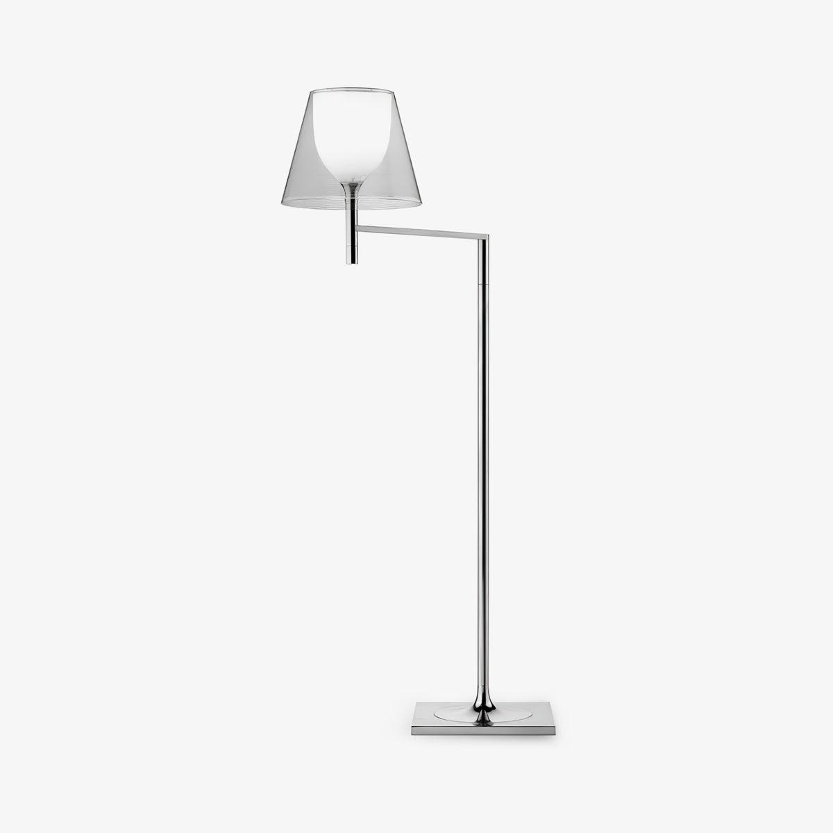 Chrome Prism Bending Floor Lamp - Modern Adjustable LED Standing Light for Living Room, Bedroom & Office Decor - Perfect for Reading, Relaxing & Ambient Lighting