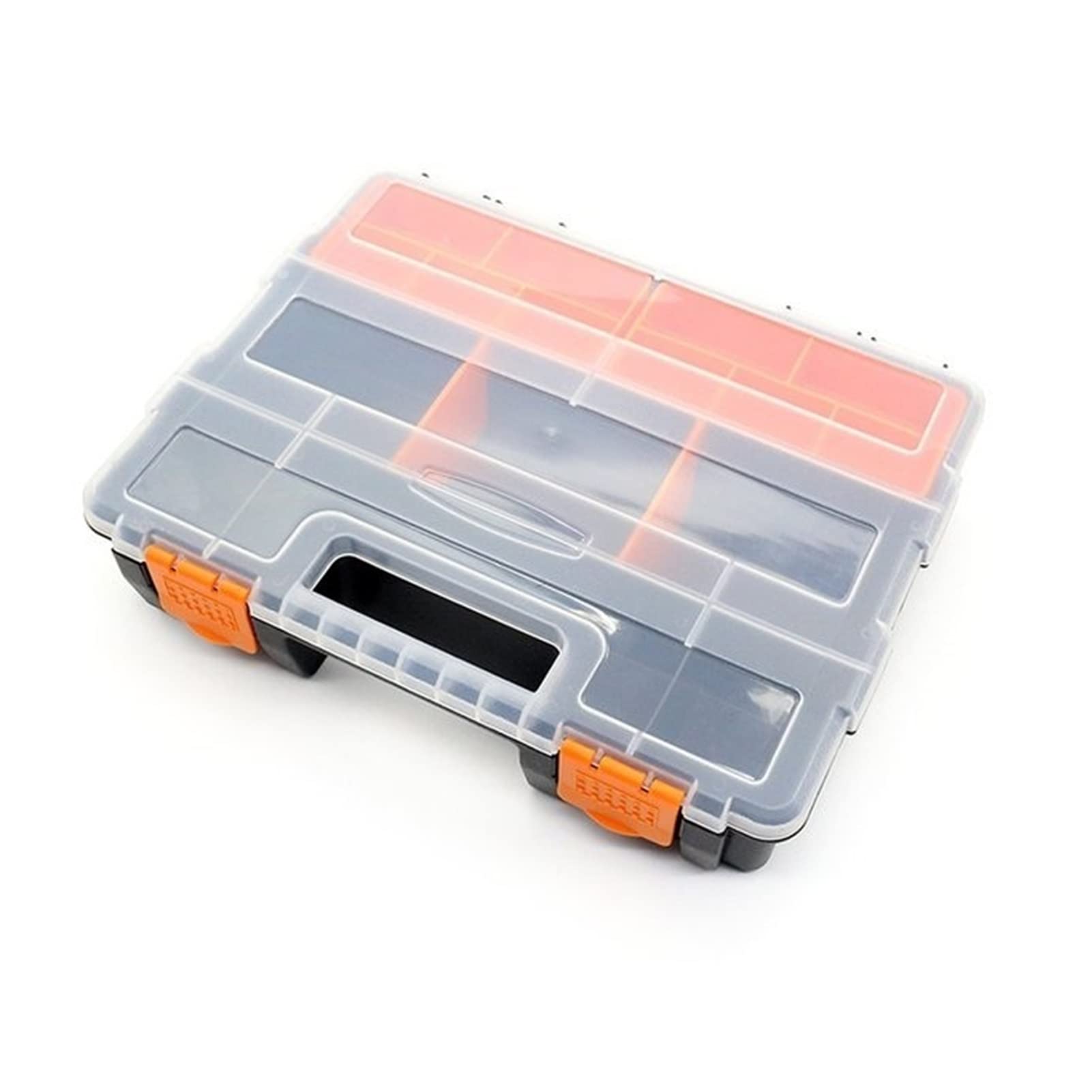 Large ABS Tool Box for Electricians & Car Repair - Heavy Duty Metal Tool Storage Box with Anti-Fall Design, Multifunctional Hardware Organizer for Home Maintenance & DIY Projects | Perfect for Garage, Workshop & Job Site Organization