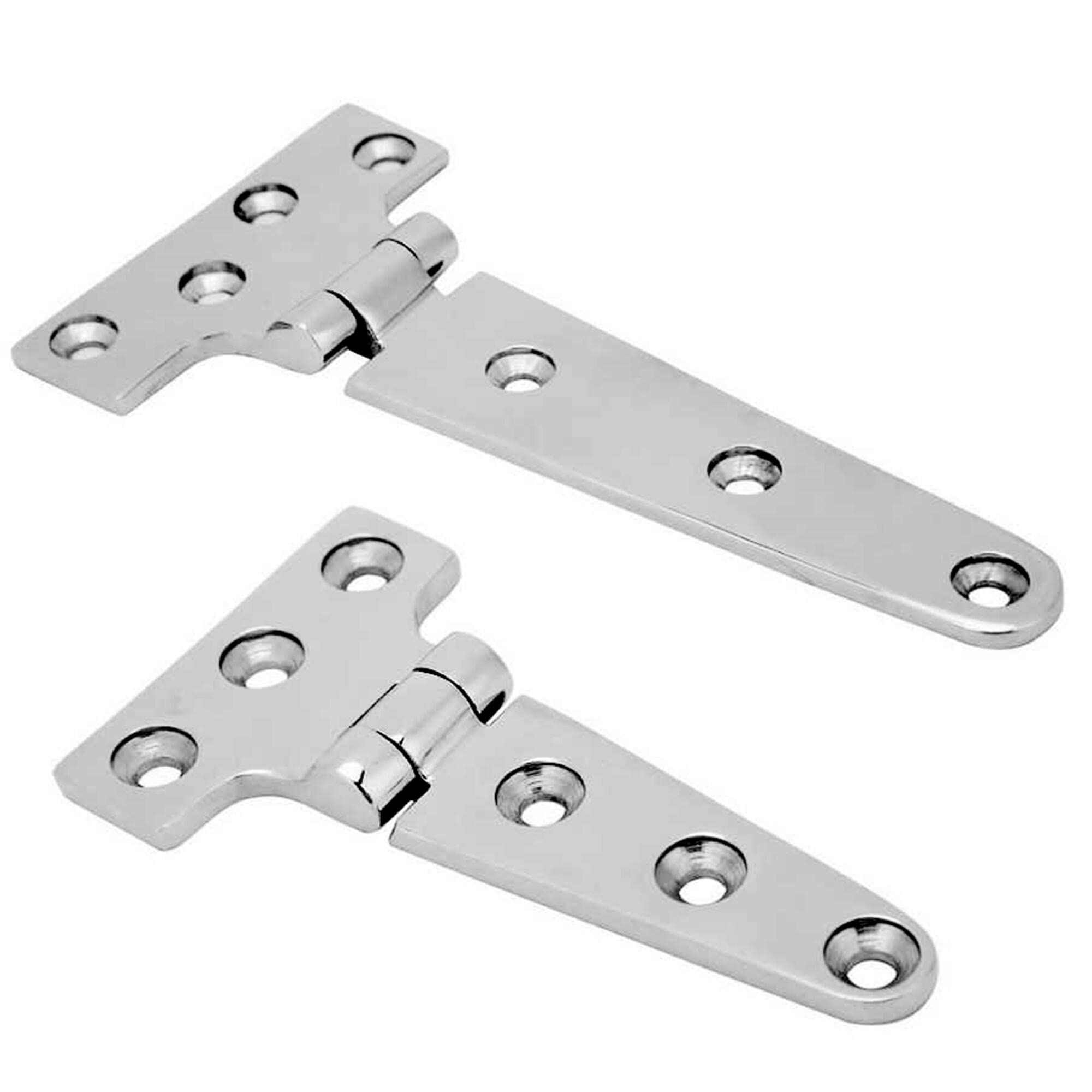 316 Stainless Steel Heavy Duty Hinges - Marine Grade T-Shaped Hinges for Boat, Caravan, Cabinet, Shed & Garden Doors/Gates | Rustproof Hardware for Outdoor & Indoor Use