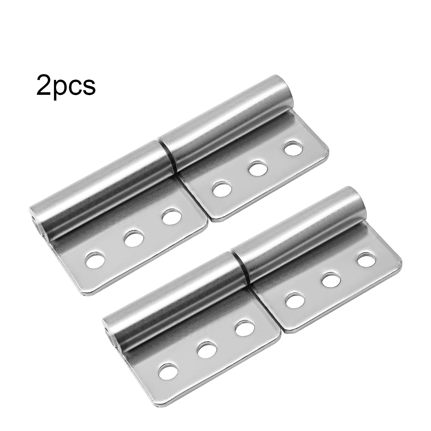 2-Pack Stainless Steel Detachable Hinges 3.94