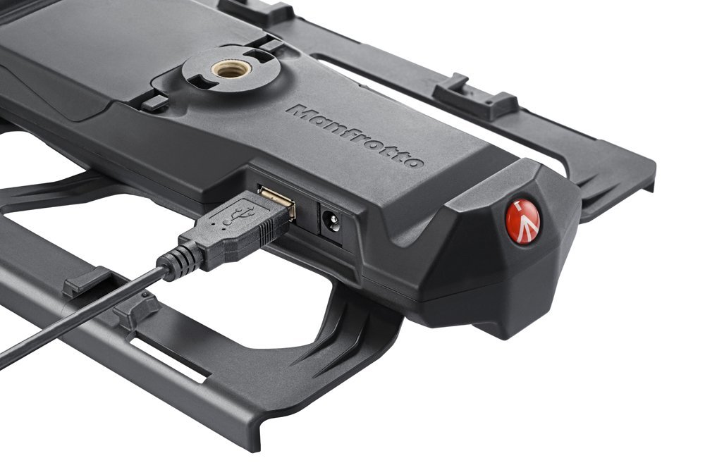 Manfrotto MVDDA13 iPad Air Mount - Black Digital Director Stand for Video Recording & Live Streaming | Perfect for Content Creators, Vloggers & Videographers