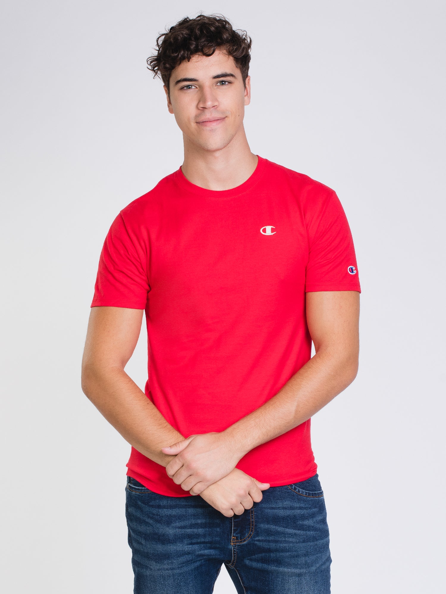 Champion Color Pop Short Sleeve T-Shirt for Men & Women - Soft Cotton Casual Tee - Gym, Workout, Streetwear Fashion - Clearance Sale