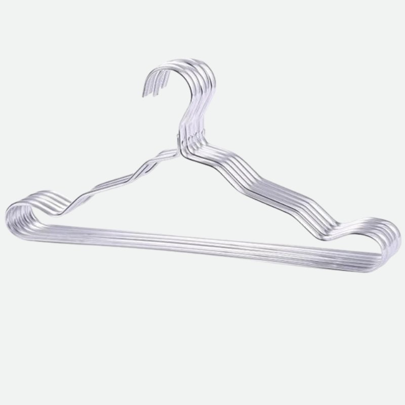 Premium Colored Aluminum Clothes Hangers Set - 10 Pack Non-Slip Durable Hangers for Shirts, Pants & Dresses - Space Saving Wardrobe Organizer for Closet, Laundry & Travel