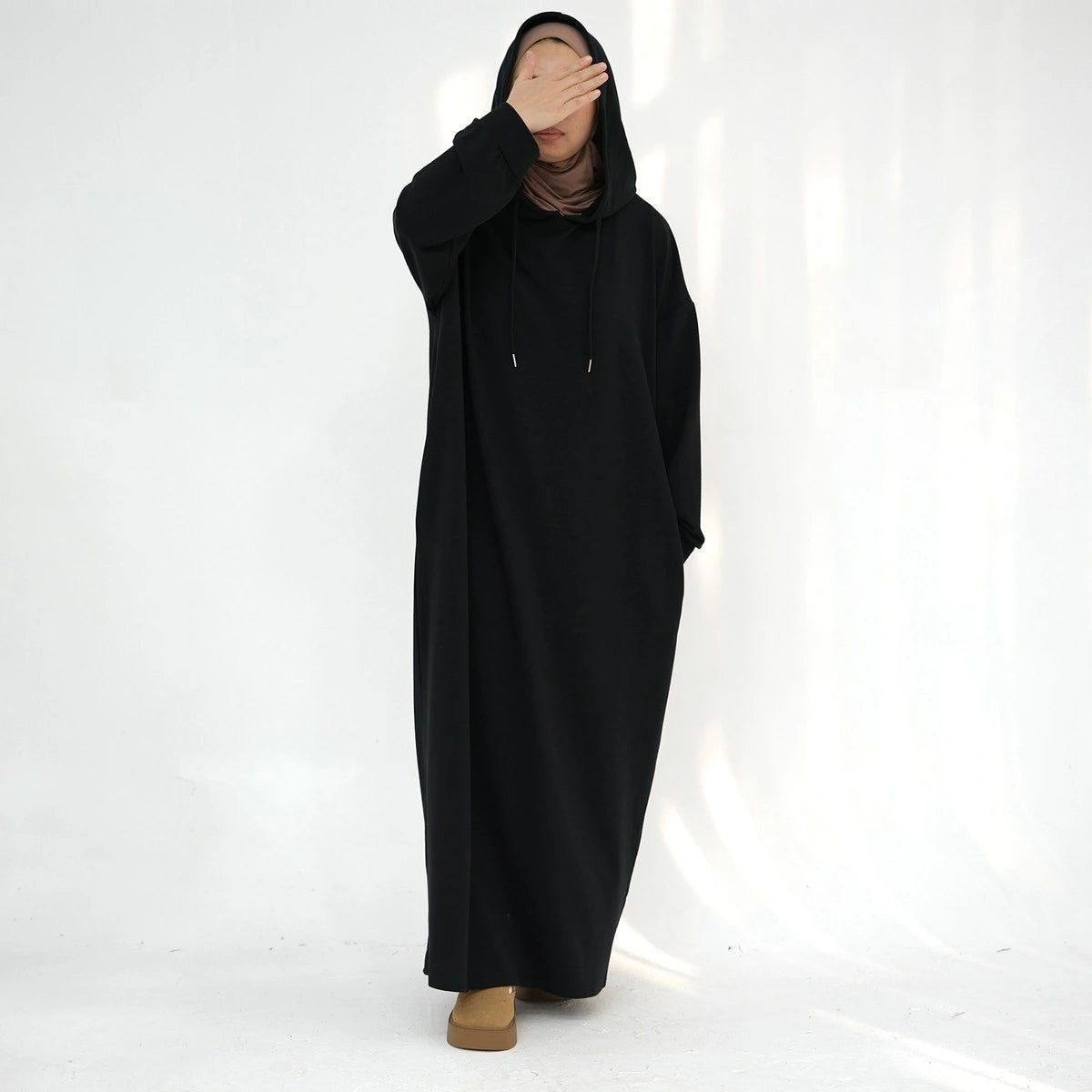 Stylish Hooded Abaya Hoodie Dress #24921 - Modest Fashion for Women | Perfect for Prayer, Casual Wear & Everyday Comfort