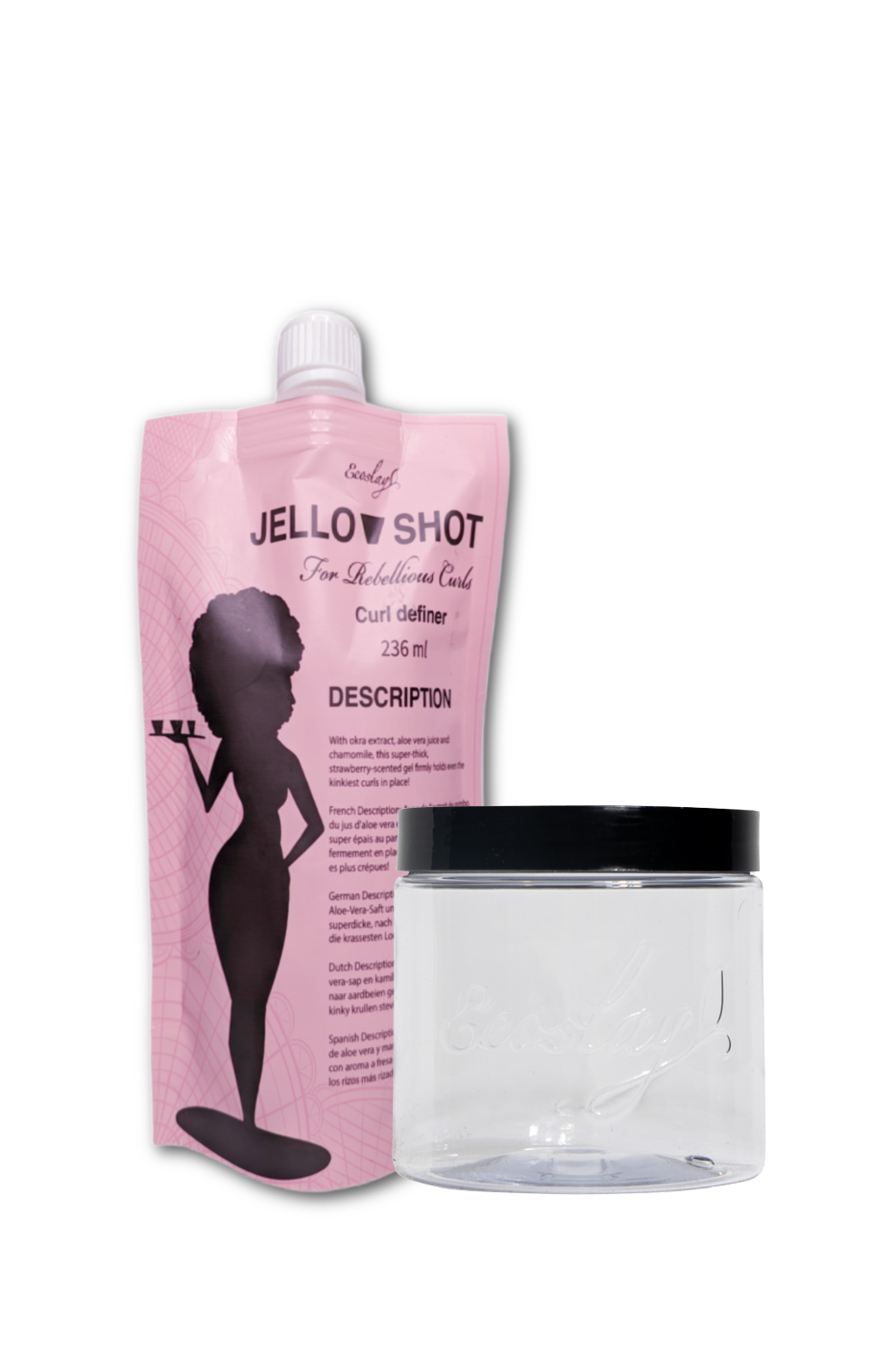 Best Jello Shot Curl Defining Gel for Natural Waves & Curls - Long-Lasting Hold & Frizz Control - Perfect for Beach, Party & Everyday Styling