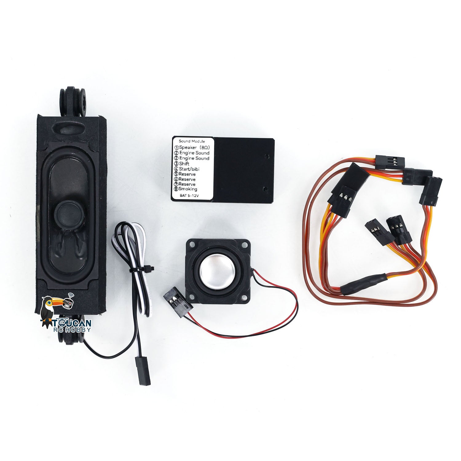 High-Quality RC Sound System Speaker for 1/10 1/12 1/14 1/16 1/18 Scale Model Cars - Tractor, Truck, Hydraulic Dump, Loader, Digger & Rock Crawler Accessories | Perfect for Realistic Sound Effects in RC Racing & Construction Vehicle Simulation