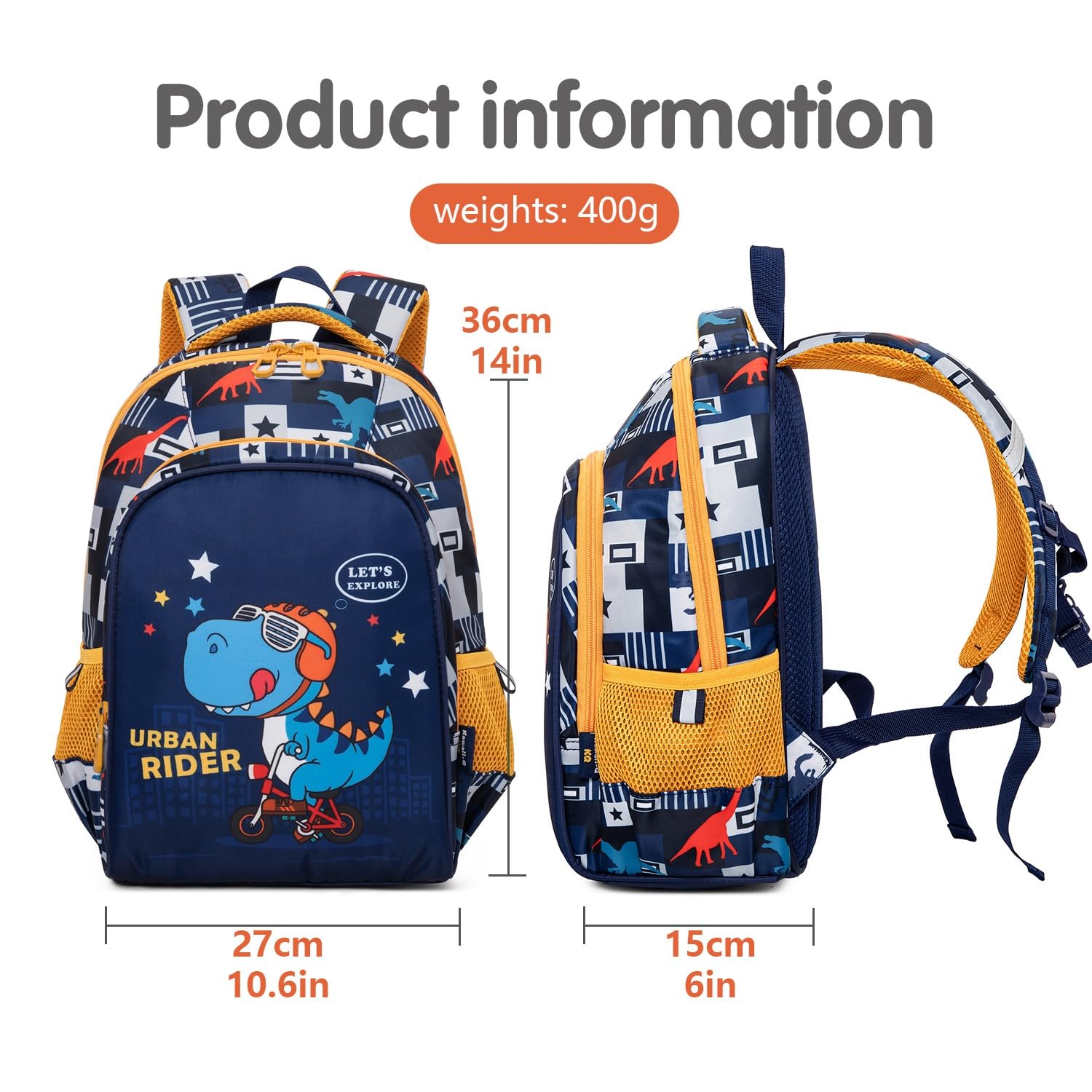 Stylish Cartoon School Backpack for Kids - Lightweight Zippered Bookbag with Padded Adjustable Shoulder Straps for Boys & Girls | Perfect for Elementary Students, Travel & Daily Use