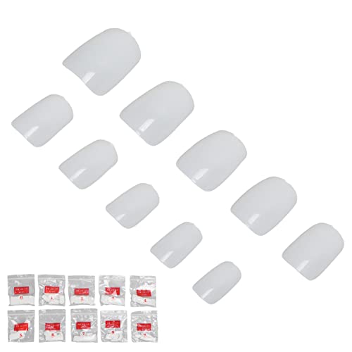 500pcs Breathable False Nail Tips - Natural Style Press On Nails for Salon & DIY Manicure | Perfect for Acrylic Extensions, Gel Polish & Everyday Wear