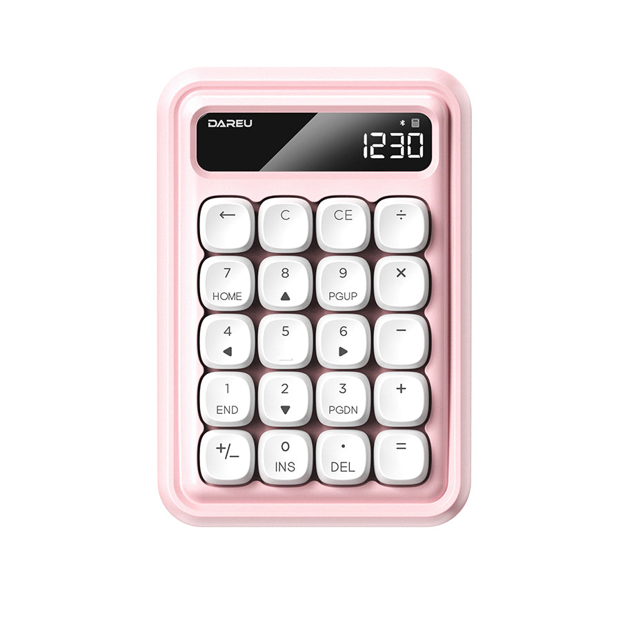DAREU Z19 Wireless & Wired Dual Mode Mechanical Numeric Keypad - Cute Compact Design for Office, Gaming & Data Entry | Wholesale Available