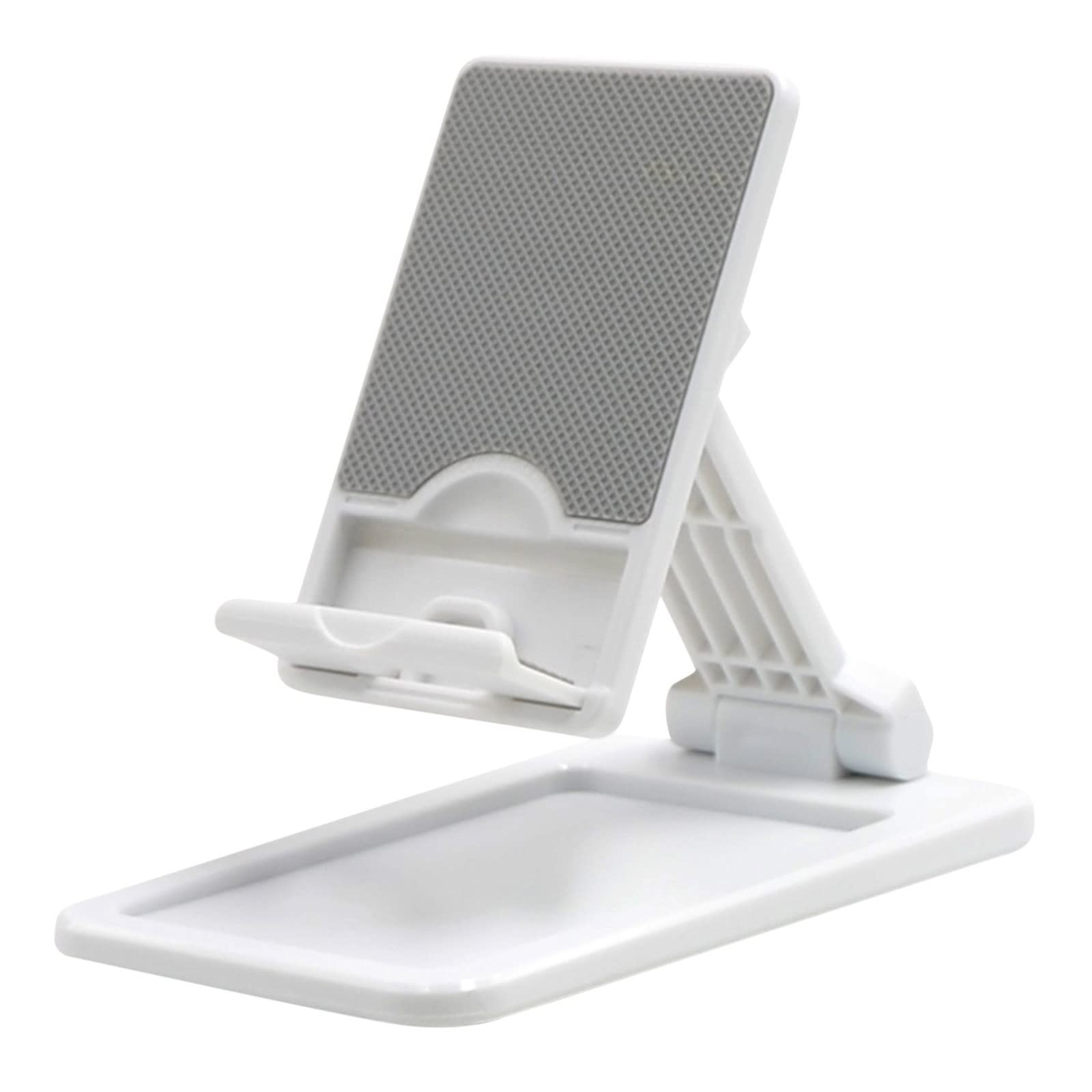 Universal Retractable Foldable Phone & Tablet Stand - Adjustable Desk Mount Holder Compatible with iPhone, Samsung, iPad (5-12.9