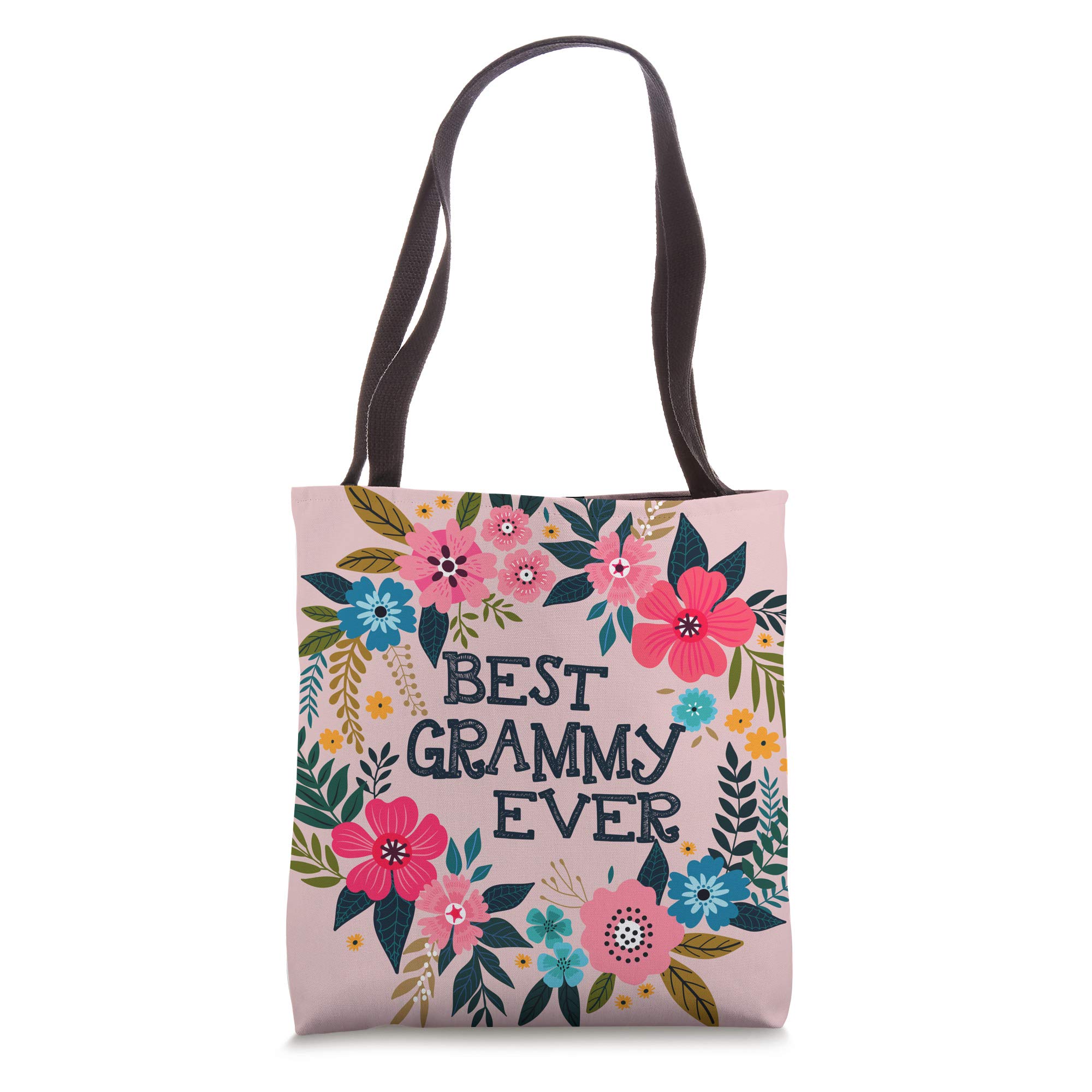 Best Grammy Ever Tote Bag - Funny Gift for Grandma - Durable Cotton Tote with Inspirational Quote - Perfect for Shopping, Beach Trips & Daily Use