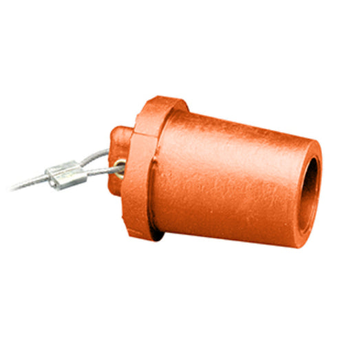 Leviton 17/23 Series Electrical Protective Caps & Safety Lanyards - Durable Cover for Outlets & Connectors - Ideal for Construction Sites, Workshops & Industrial Safety
