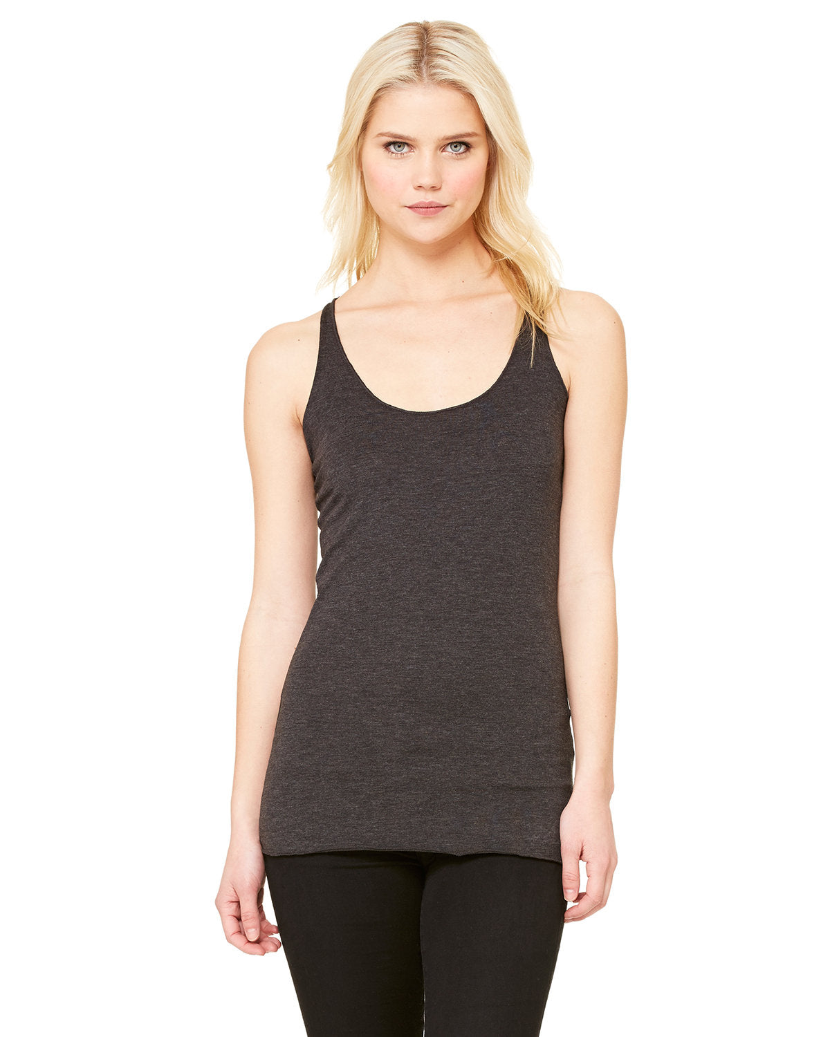 Bella + Canvas 8430 Women's Triblend Racerback Tank Top - Soft Comfort Fit Workout Shirt for Yoga, Running & Gym