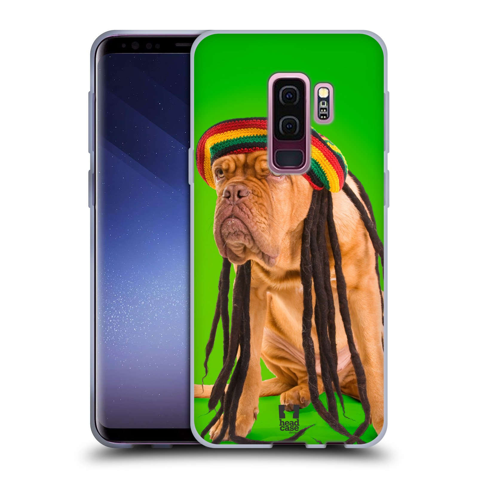 Rastafarian Dog Dreadlocks Funny Animal Gel Case for Samsung Galaxy S9+ - Cute Protective Cover for Daily Use & Gifts