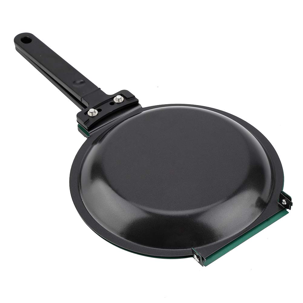 Non-Stick Ceramic Double-Sided Pancake Pan - Green Shell-Shaped Frying Pan for Perfect Pancakes, Crepes & Eggs | Ideal for Breakfast, Brunch & Family Cooking