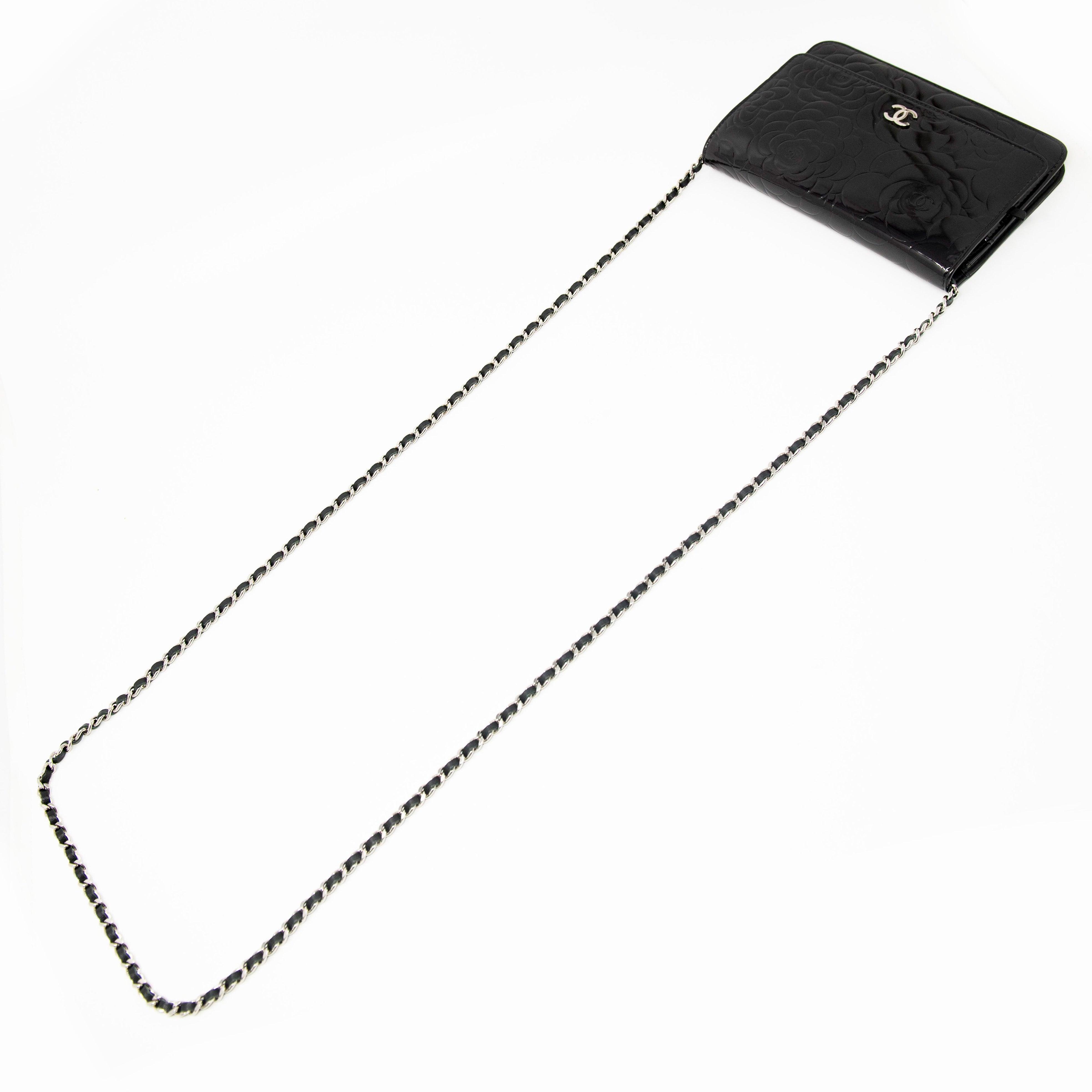 Chanel Black Camellia Wallet On Chain Crossbody Bag - Luxury Designer WOC for Women | Perfect for Evening Parties, Date Nights & Special Occasions