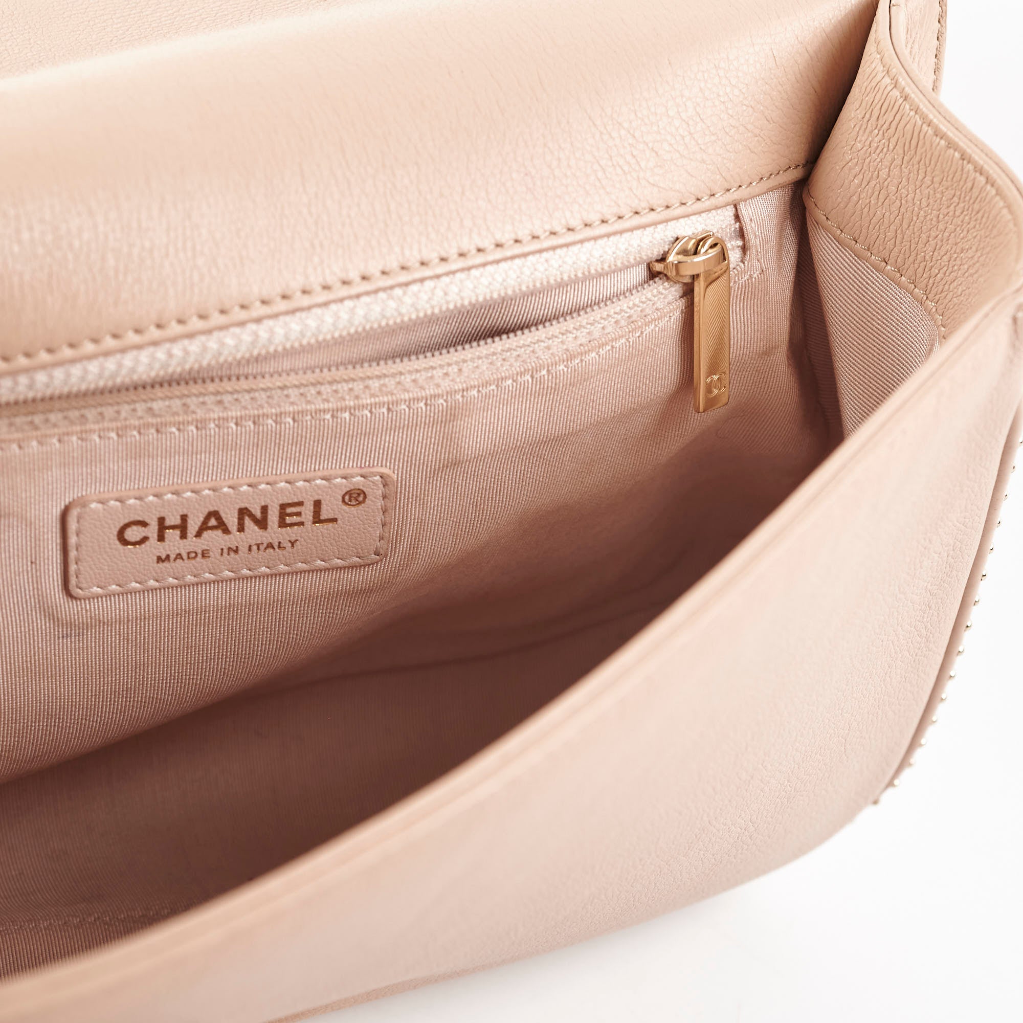 Chanel Caviar Leather Seasonal Flap Bag Beige 24 Series - Luxury Designer Handbag for Women, Perfect for Parties, Events & Everyday Use