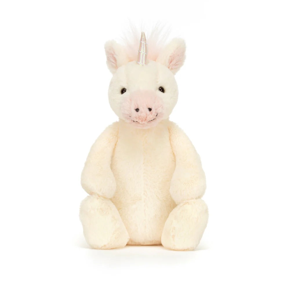 Jellycat Bashful Unicorn Little Soft Plush Toy - Cute Stuffed Animal for Kids & Baby Shower Gifts | Perfect for Cuddling, Nursery Decor & Birthday Presents