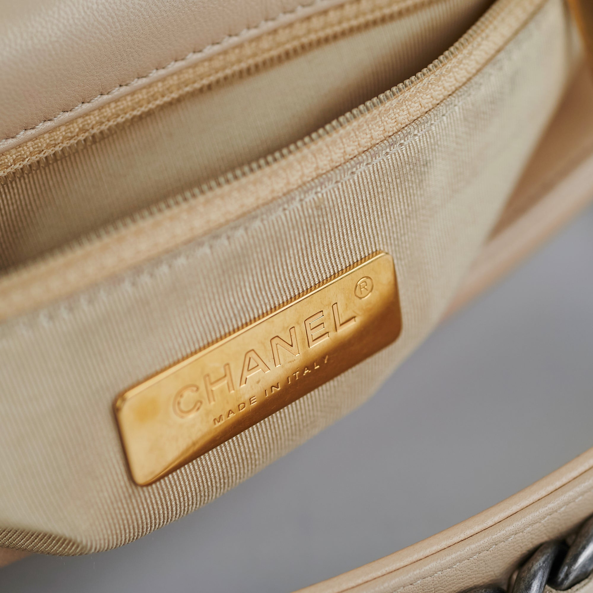 Chanel Small 19 Beige Handbag - Luxury Designer Crossbody Bag for Women | Perfect for Date Night, Office & Special Occasions