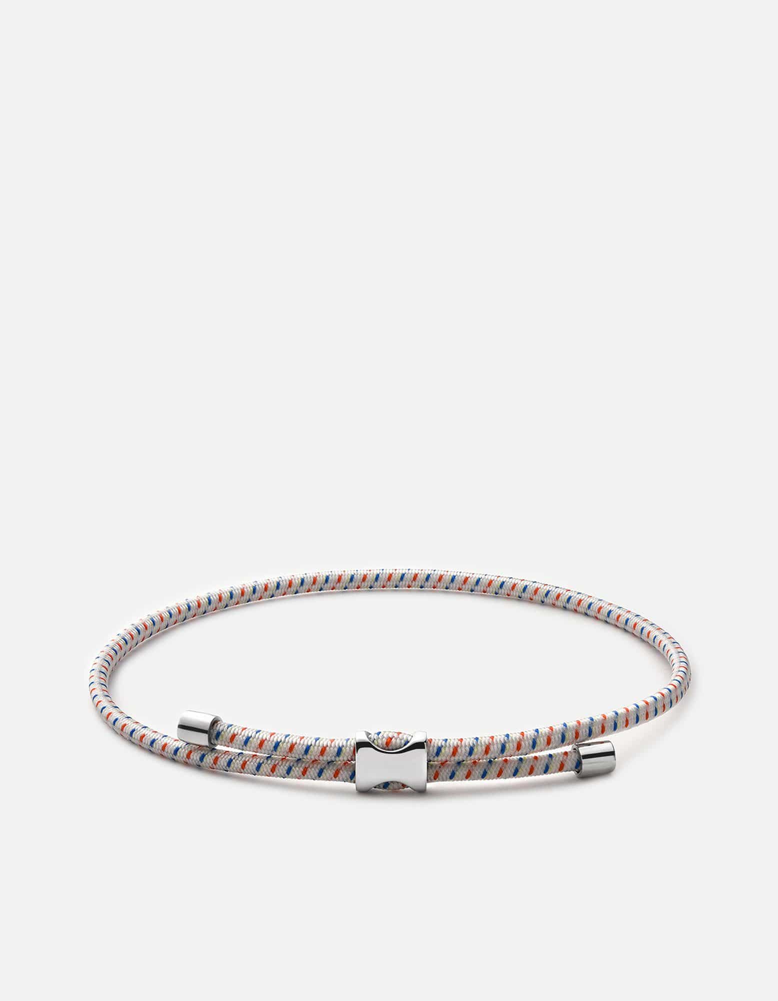 Orson Pull Bungee Rope Bracelet for Men & Women - Adjustable Sterling Silver Stretch Cord Bracelet - Perfect for Outdoor Activities, Workouts & Everyday Wear